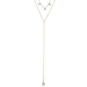 Sara Blaine/eSBe Golden Twilight Lariat Necklace